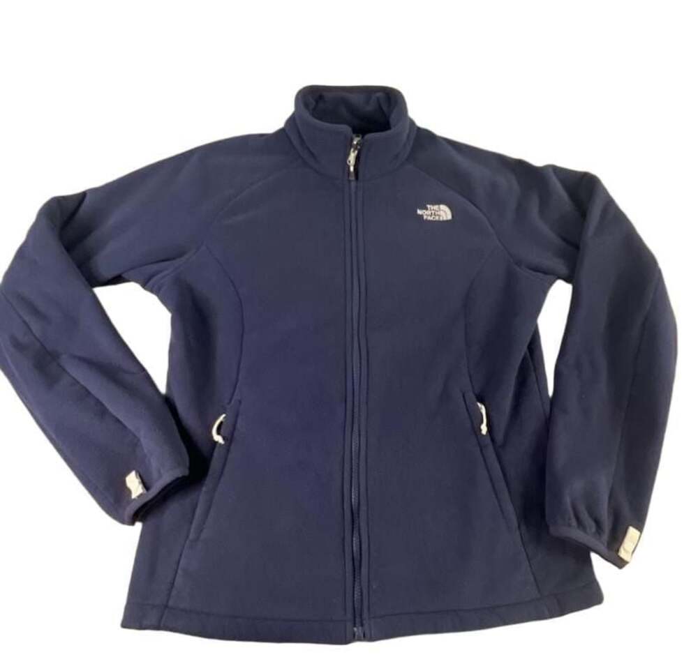 The North Face Women's Blue Full Zip Fleece Jacket Size L